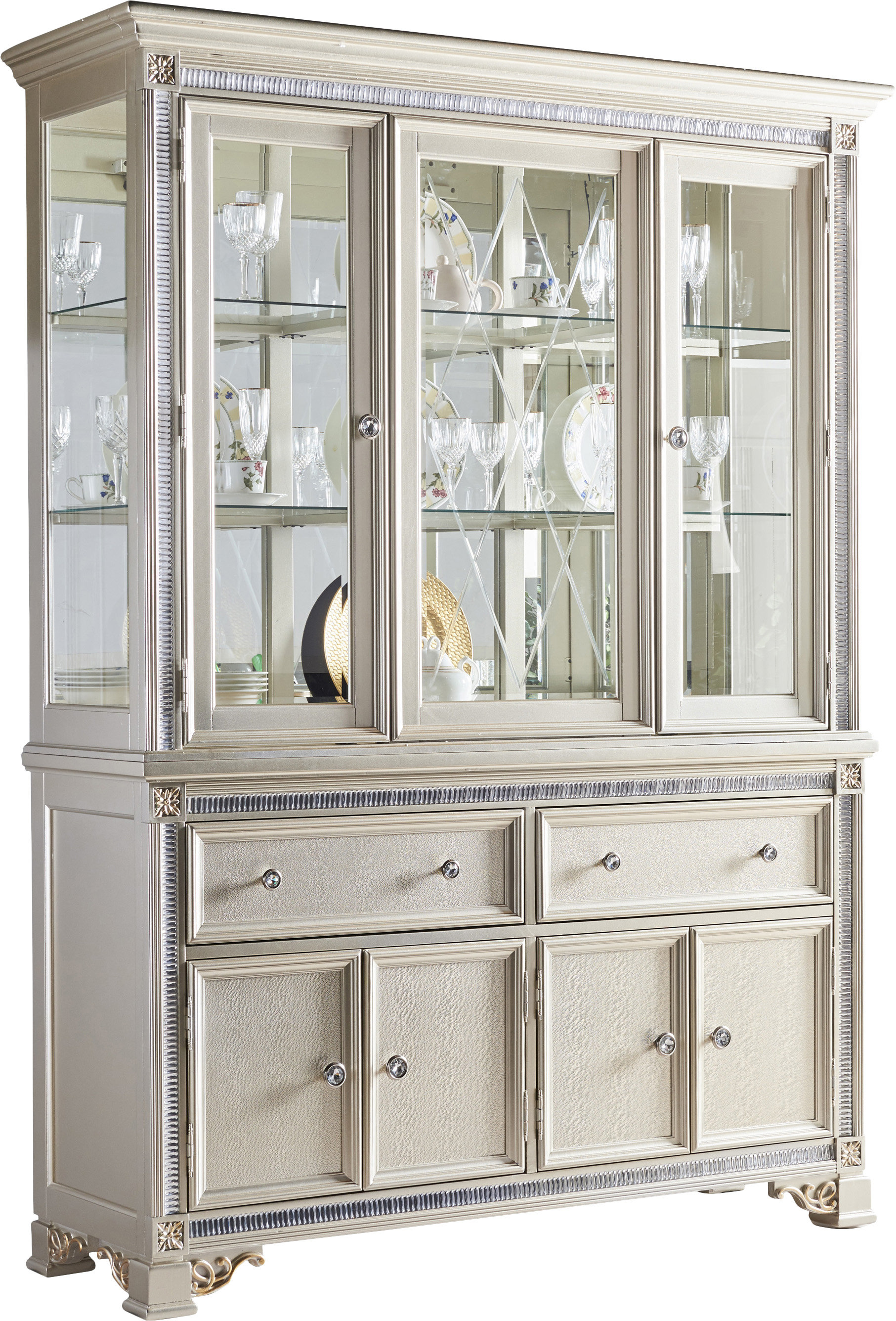 House Of Hampton Skaggs China Cabinet Reviews Wayfair