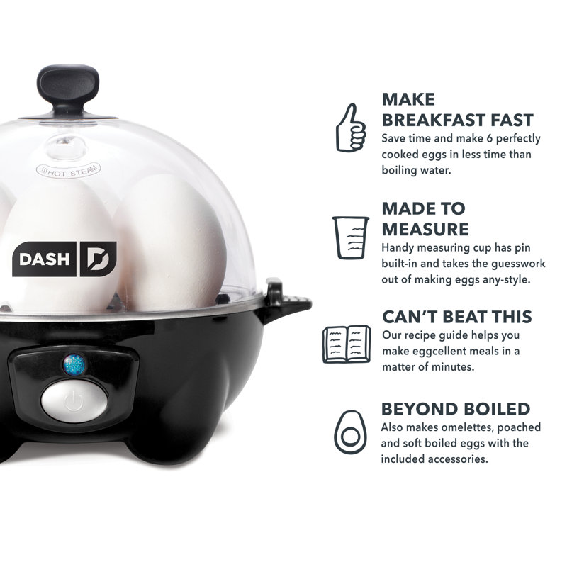 Rapid Egg Cooker Poacher Electric Dash Boiler Steam Automatic Kitchen Appliances