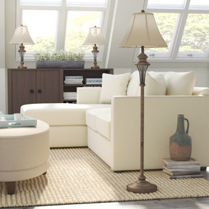 Groseiller 3 Piece Table and Floor Lamp Set