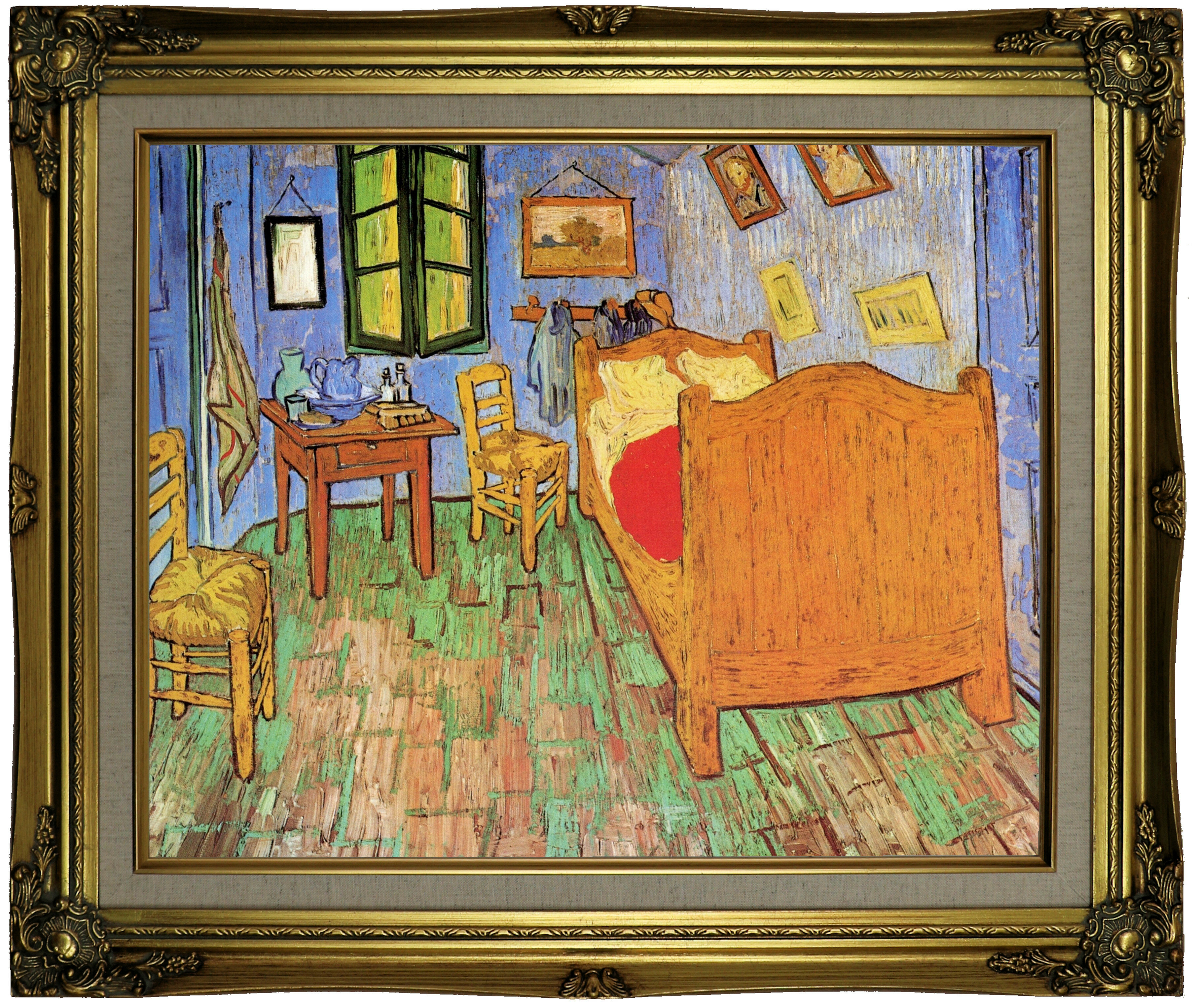 The Bedroom Framed Oil Painting Print On Canvas