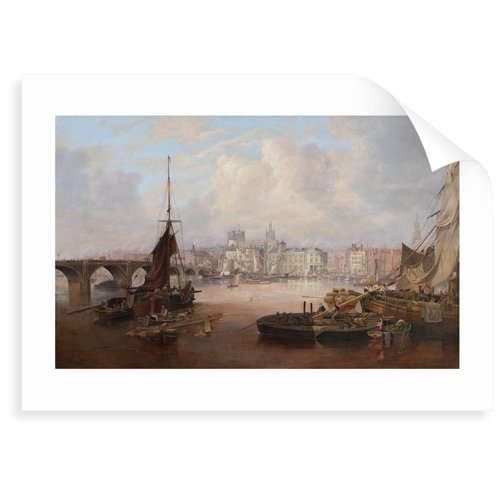 A View of Newcastle Painting East Urban Home Format: Unframed Paper, Size: 50 cm H x 70 cm W x 0.2 cm D