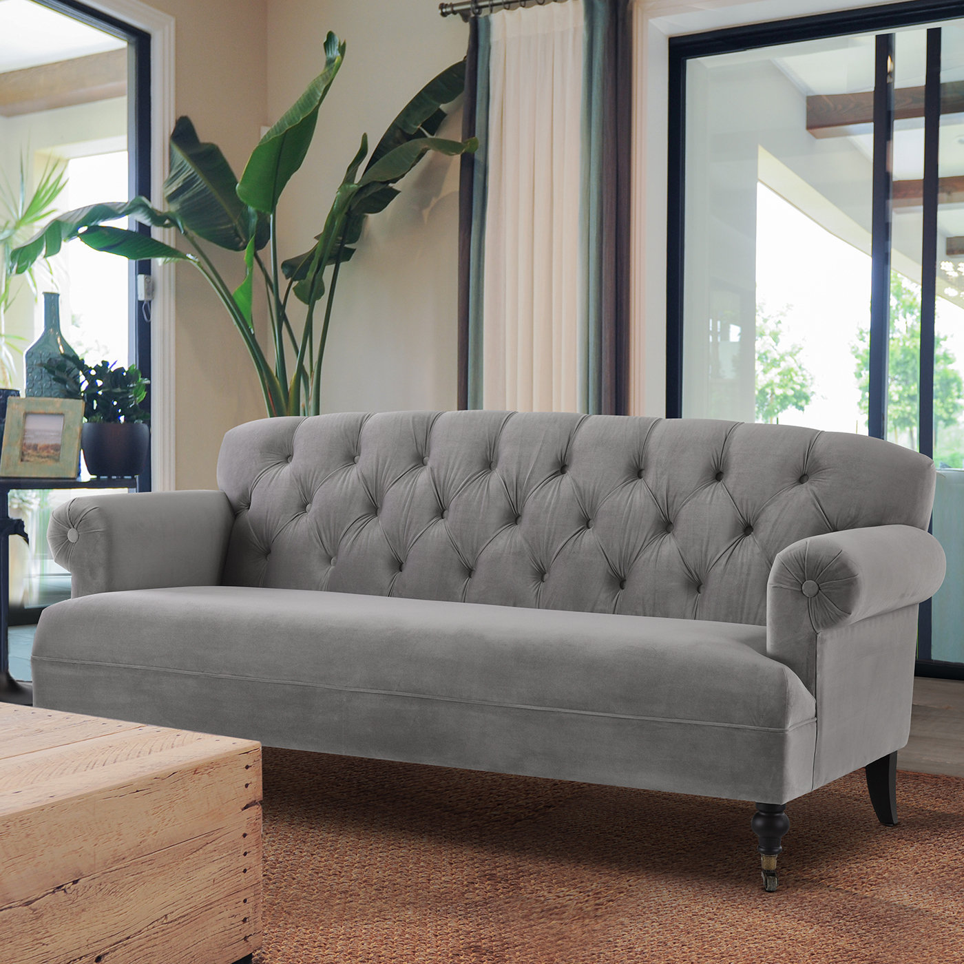 Rosdorf Park Lomeli Tufted Rolled Arm Sofa Wayfair Ca Lomeli Tufted Rolled Arm Sofa