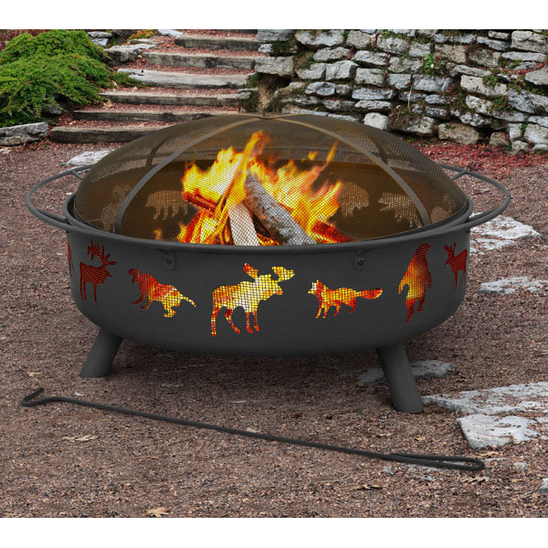 Super Sky Steel Wood Burning Fire Pit by Landmann