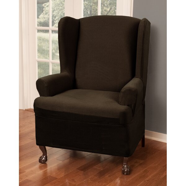 T-Cushion Wingback Slipcover By Charlton Home