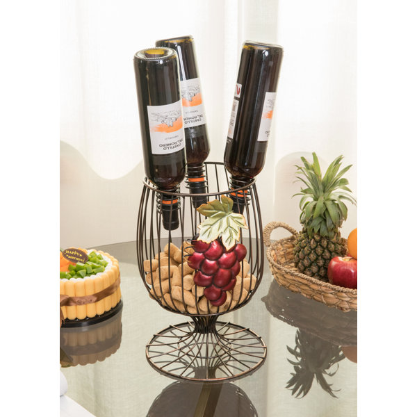 Vern Goblet 3 Bottle Tabletop Wine Bottle Rack By Fleur De Lis Living Affordable Check Prices Wooden Wine Racks
