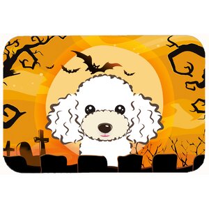 Halloween Poodle Kitchen/Bath Mat