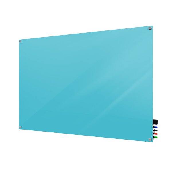 Ghent Harmony Magnetic Glass Whiteboard with Square Corners by Ghent