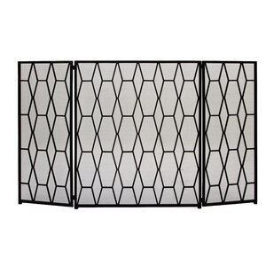 3 Panel Metal Fireplace Screen