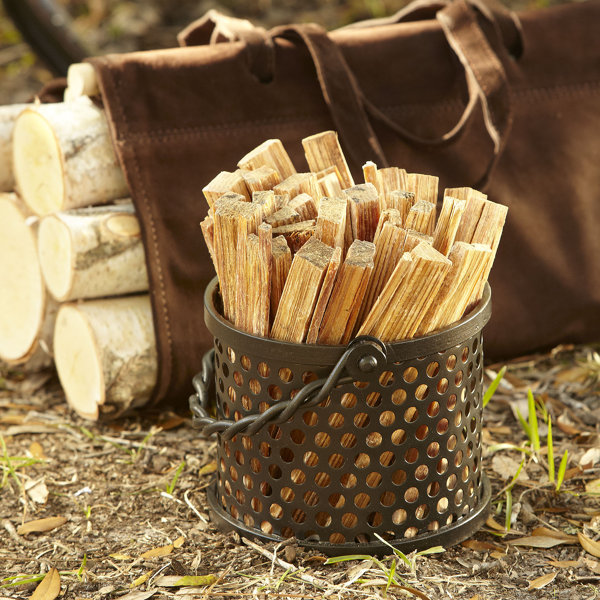 Iron Fatwood Caddy by Birch Lane™