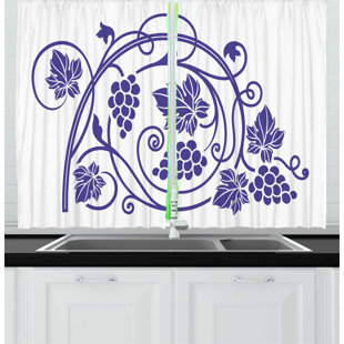 Kitchen Curtains Wine Theme Wayfair