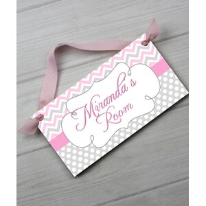 Personalized Bedroom Door Sign