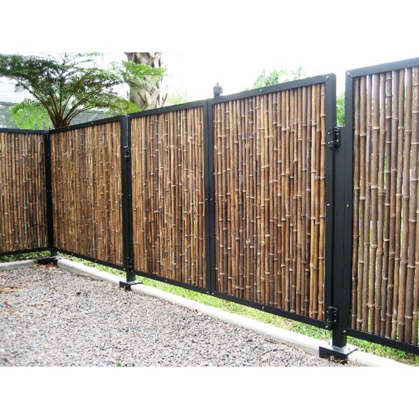 Rolled Bamboo Fencing by Backyard X-Scapes