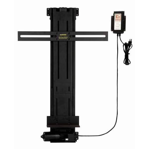 TV Lift Mechanism Pole Mount for 13-21 Tall Flat/Curved Panel Screens by TVLIFTCABINET, Inc