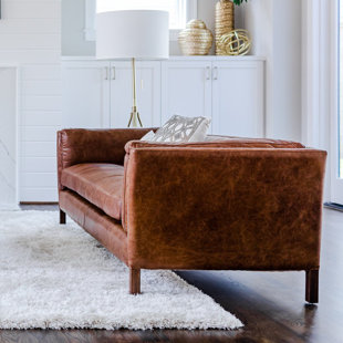 Chappell 83'' Genuine Leather Sofa