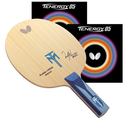 Timo Boll ALC ProLine Paddle with Tenergy 05 Rubber Butterfly Handle Style Straight