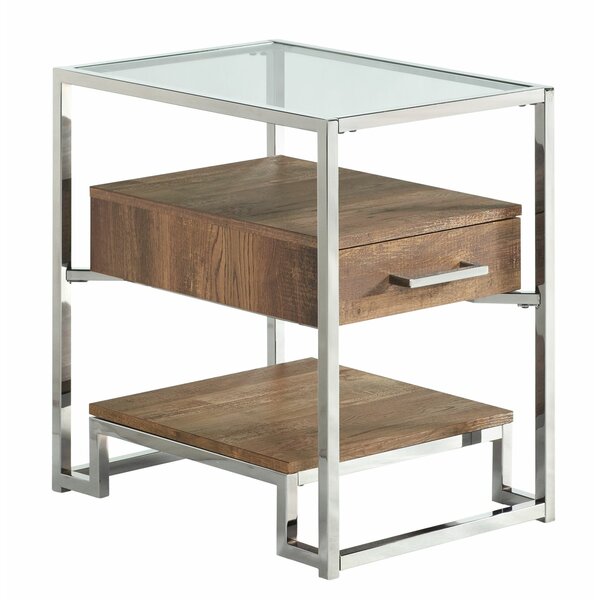 Emestina End Table With Storage By Ebern Designs