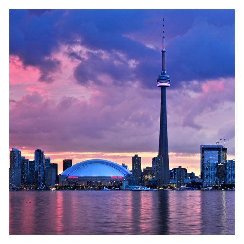 Fascinating Toronto 1.92m x 1.92m Matt Wallpaper Mural East Urban Home
