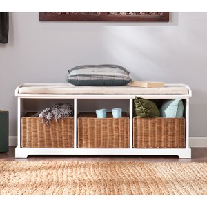 Lindell Wood Storage Bench