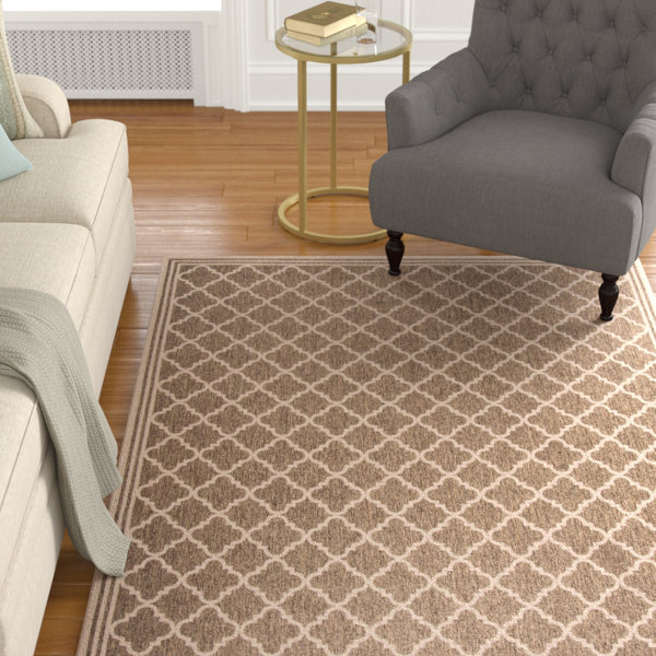 Berardi Brown/Cream Area Rug by Darby Home Co