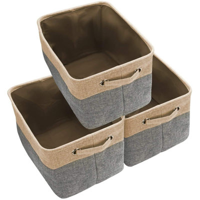 Small Baskets 6Pack Baskets For Organizing Fabric Storage Bins With Handles Baskets For Gifts Empty Cloth Baskets Decorative Storage Baskets Fo