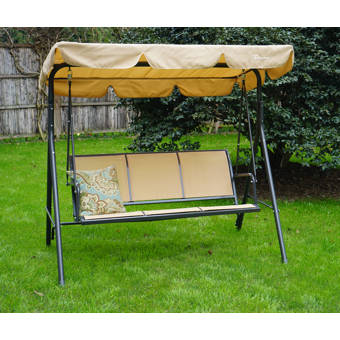 Andover Mills Marquette Glider Porch Swing With Stand Reviews One company specializes in all makes and models replacement canopy and cushion covers for patio swings. marquette glider porch swing with stand