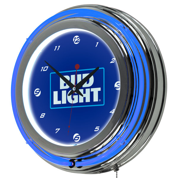 Bud Light Neon 14.5Wall Clock by Trademark Global