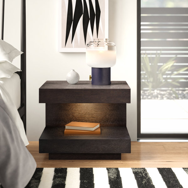 nightstand with light