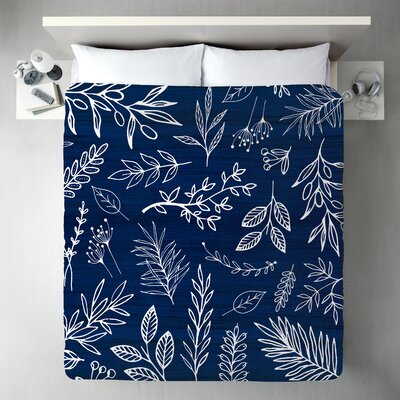 Modern Tropical in the Wind Single Duvet Cover East Urban Home Size: Twin Duvet Cover