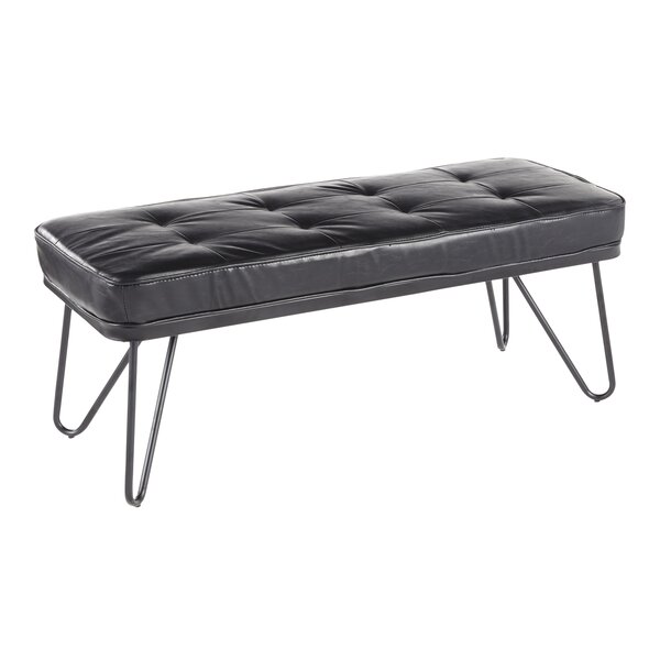 Review Grimm Faux Leather Bench