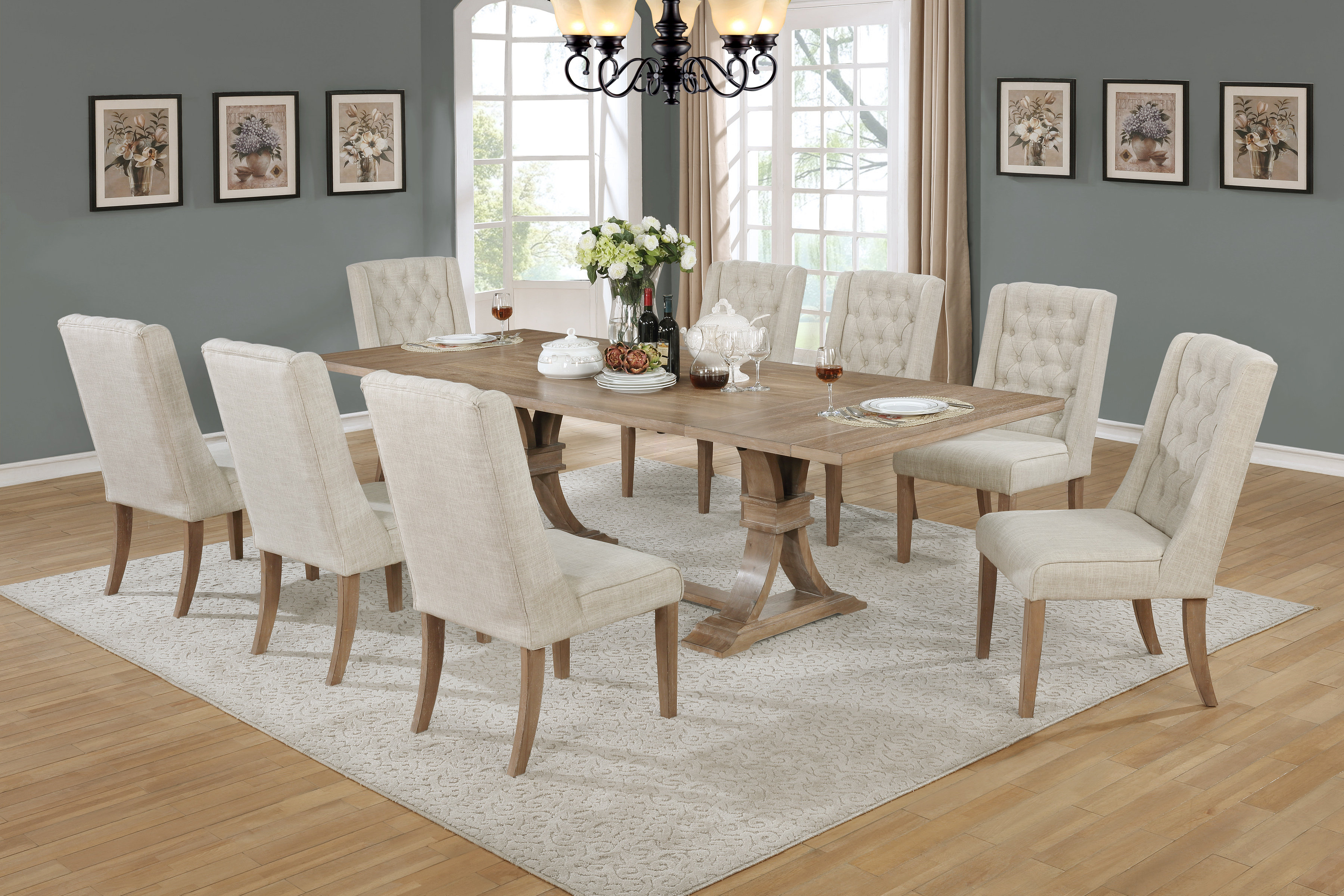 Denville 9 Piece Dining Set Denville 9 Piece Dining Set