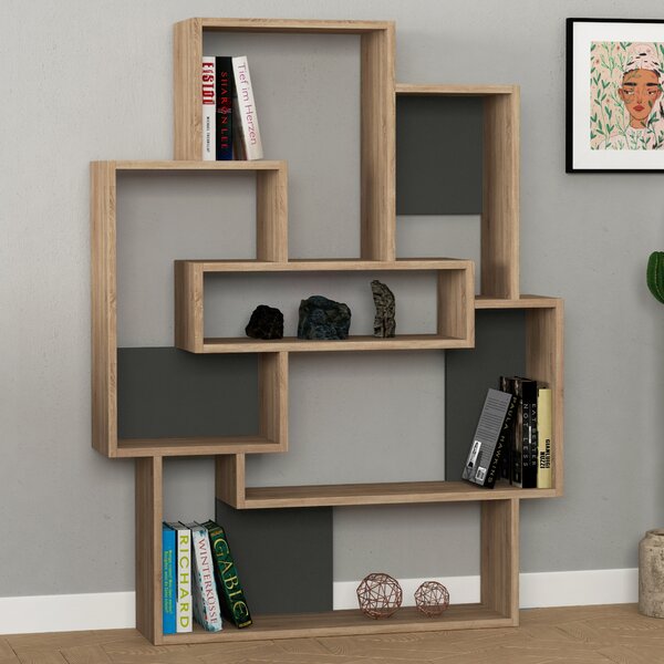 Matthew Modern Geometric Bookcase By Brayden Studio