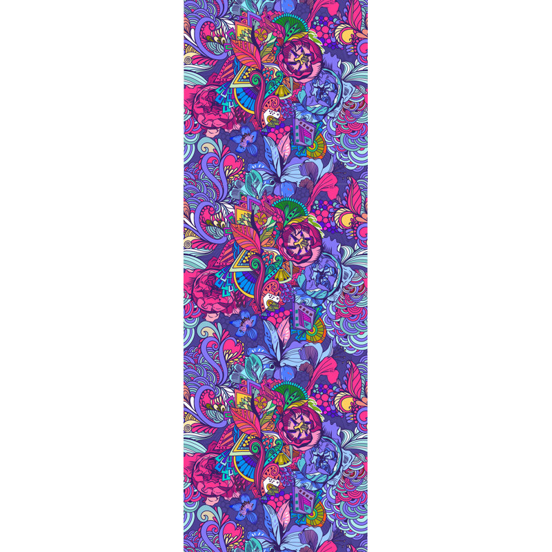 Bungalow Rose Hidalgo Removable Abstract Flowers Bright Colors