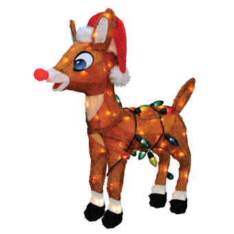 Product Works Soft Tinsel Rudolph The Red Nosed Reindeer Christmas
