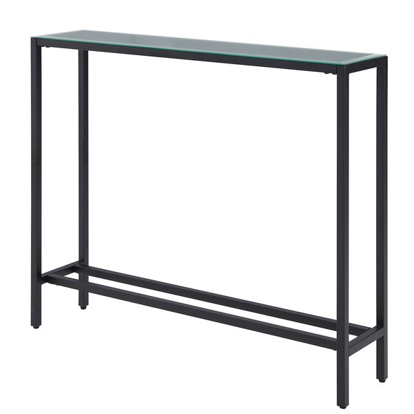 narrow parsons console table