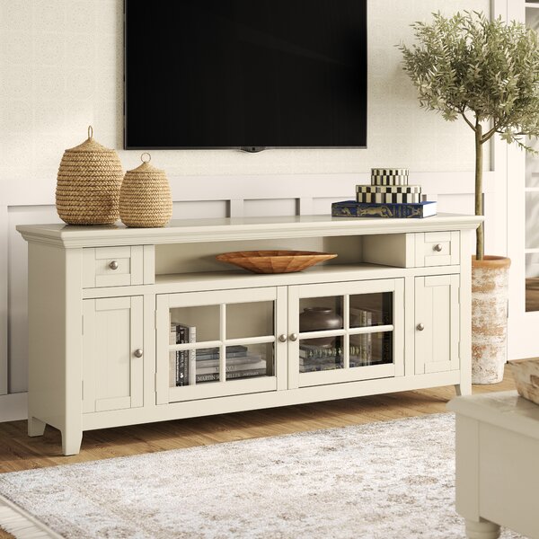 Mckinnon Solid Wood Entertainment Center For TVs Up To 70