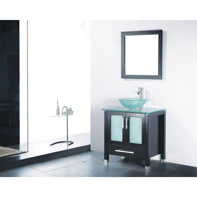 Adrian 24" Single Bathroom Vanity Set with Mirror