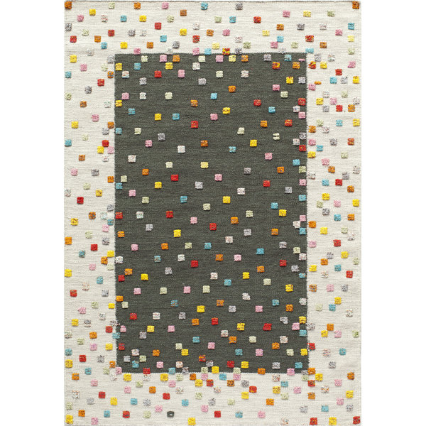Chesterfield Hand-Woven Charcoal Area Rug by Harriet Bee