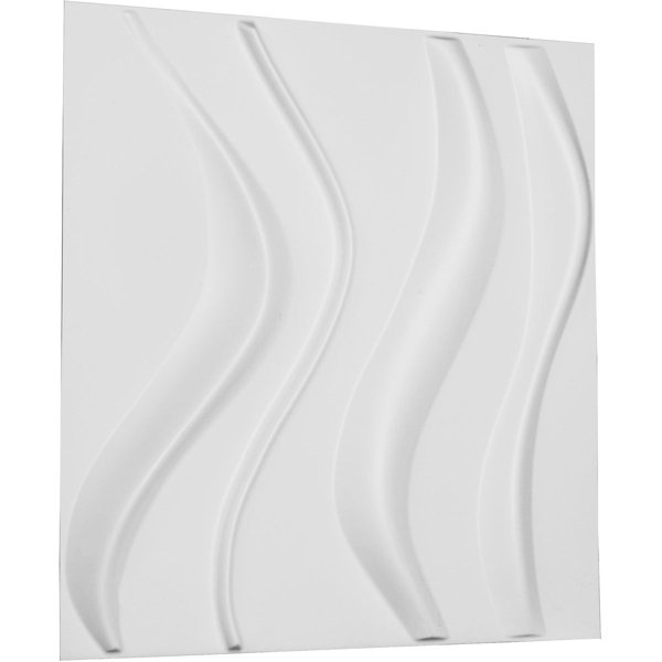 Wave 19.63 x 19.63 Mosaic Tile in White by Ekena Millwork
