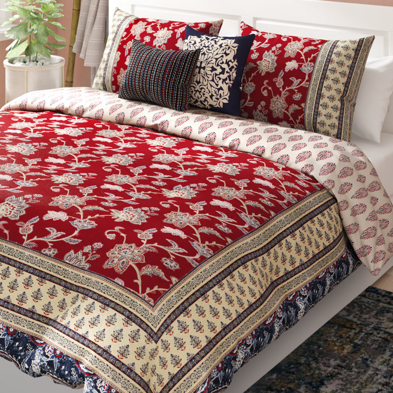 Bungalow Rose Hofer Cotton 5 Piece Reversible Comforter Set Reviews Wayfair,Boy And Girl Holding Hands Drawing Easy