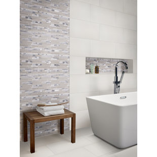 Modern Wall Tile Allmodern Domino 12 X 24 Porcelain Field Tile In Matte White