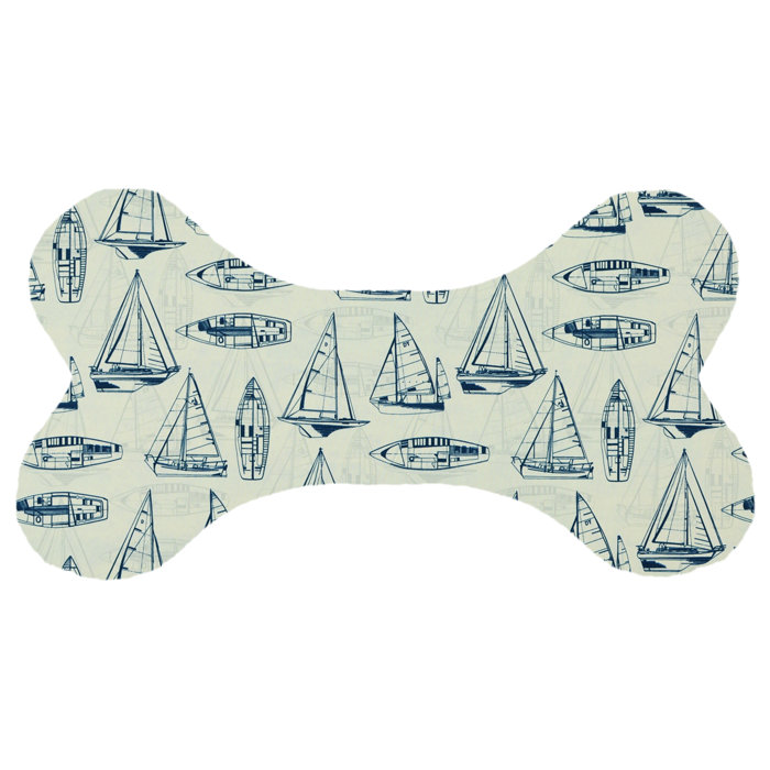 Tucker Murphy Pet Yves Sail Boat Pet Dog Bone Toy Pillow Wayfair