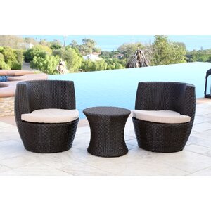 Jupiter 3 Piece Bistro Set with Cushion