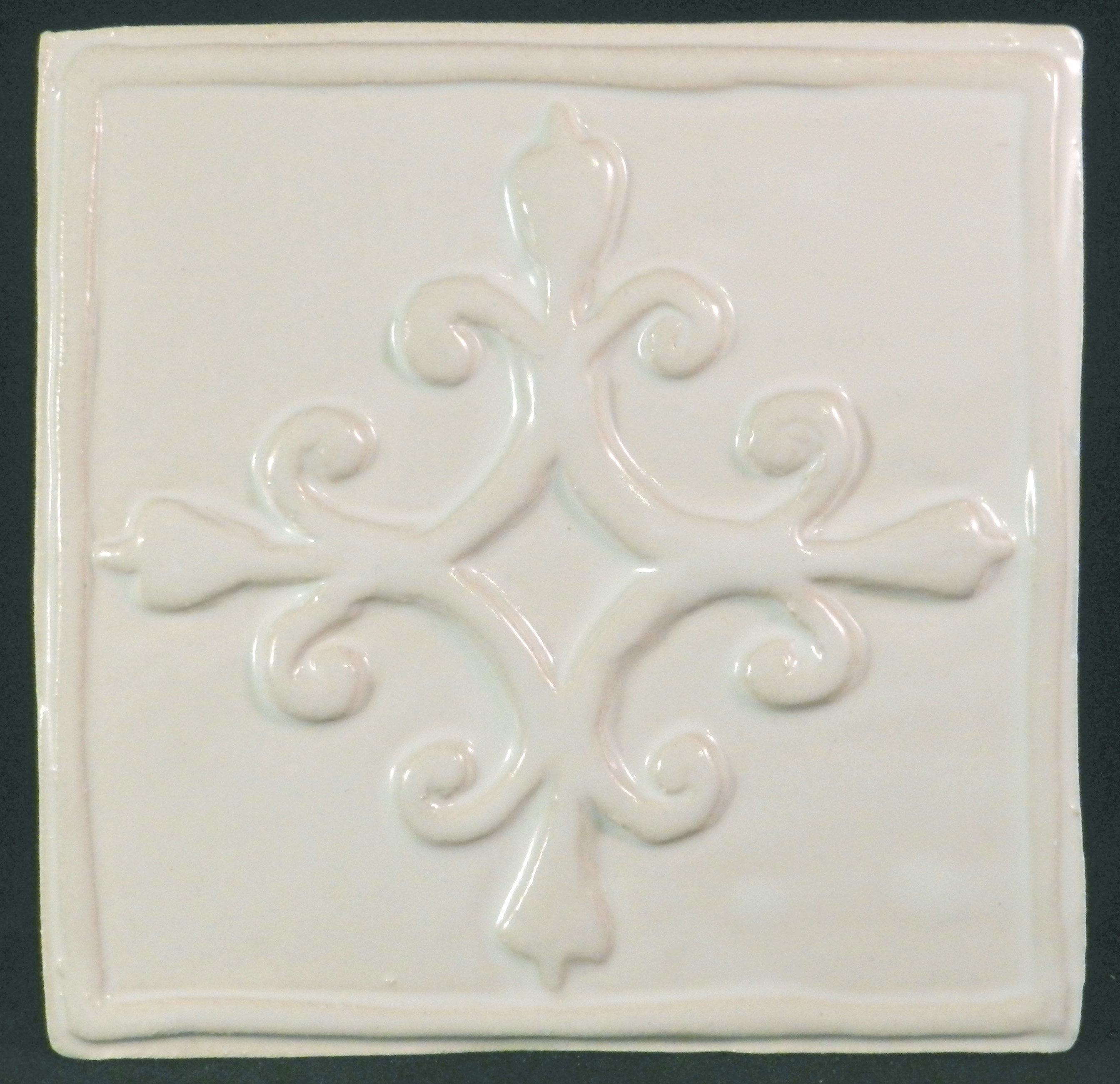 Clay Decor French Quarter 6 X Ceramic Decorative Accent Tile Clay Decor French Quarter 6 X Ceramic Decorative Accent Tile In White Reviews Wayfair
