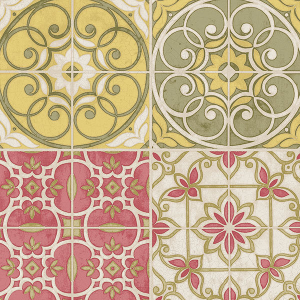 World Menagerie Hamid 32 7 X 20 5 Portugese Tiles Wallpaper