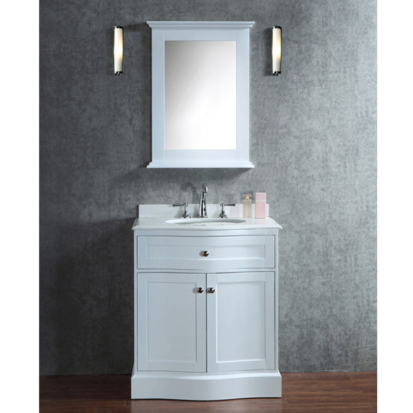 Georgette 30 Single-Sink Bathroom Vanity Set with Mirror by Darby Home Co