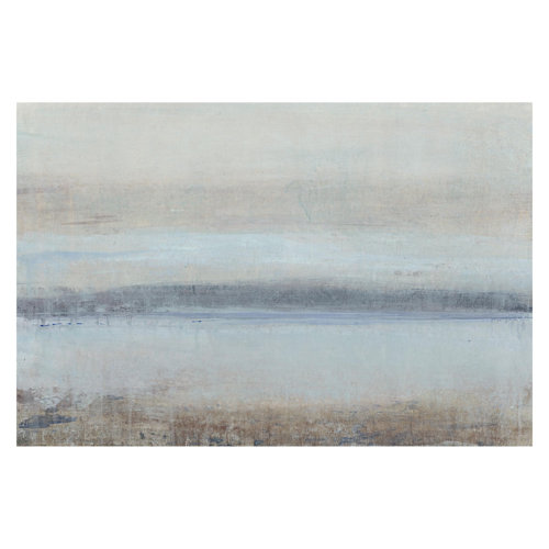 Blue Horizon I 2.25m x 3.36m Textured Matt Peel & Stick Wall Mural East Urban Home