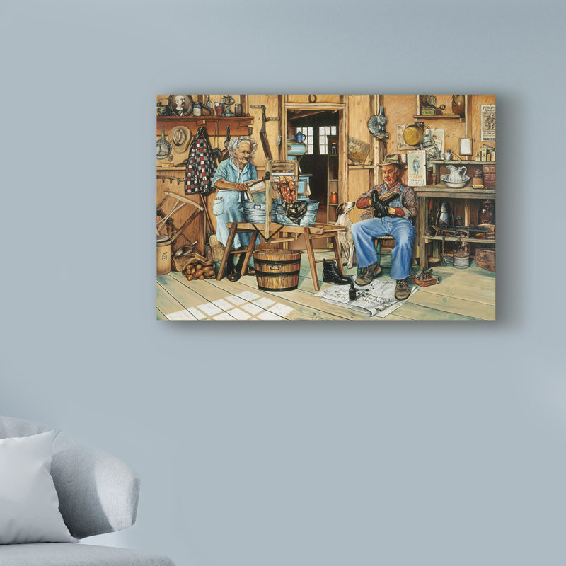 Winston Porter Barn Dance Preparation Acrylic Painting Print On