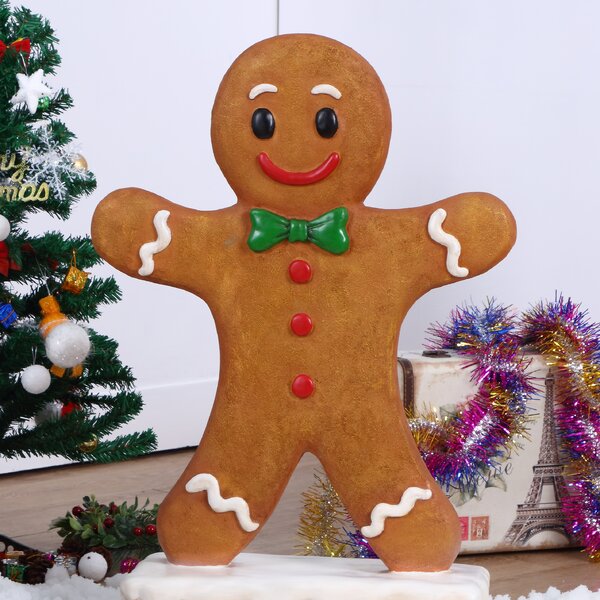 Gingerbread Boy Oversized Figurine by The Holiday Aisle