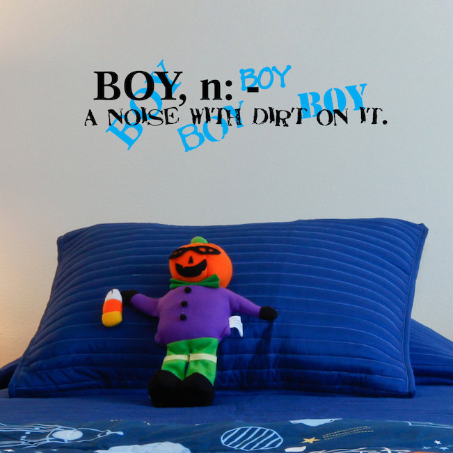 Firesidehome Boy N A Noise With Dirt On It Wall Decal Wayfair