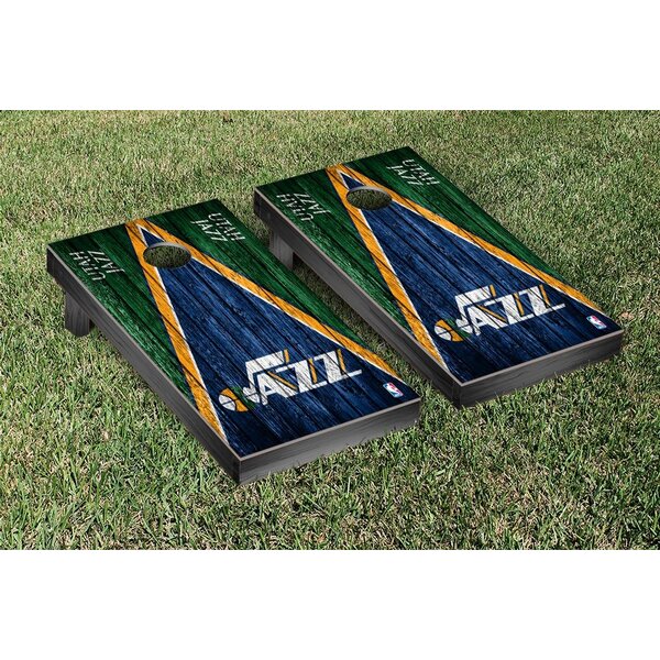 NBA Triangle Weathered Version Cornhole Game Set by Victory Tailgate